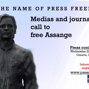 In the name of press freedom, media and journalists call for the release of Assange