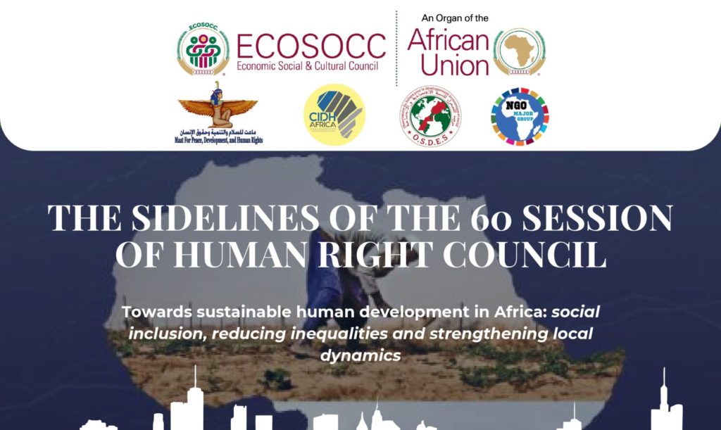 « Towards sustainable human development in Africa: social inclusion, reducing inequalities and strengthening local dynamics »