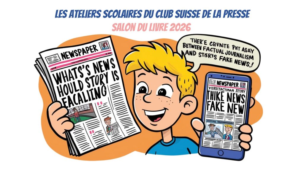 [Salon du Livre 2026] Les ateliers scolaires du Club suisse de la presse