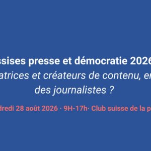 [Save the date] Assises presse et démocratie 2026  : les créatrices et créateurs de contenu, ennemis des journalistes ?