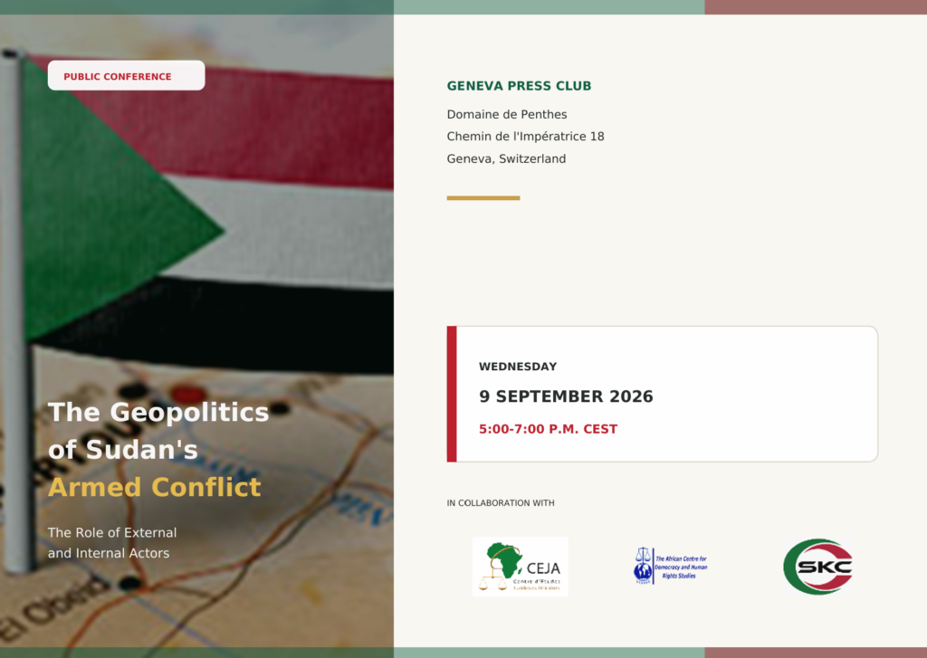 The Geopolitics of Sudan’s Armed Conflict: The Role of External and Internal Actors 