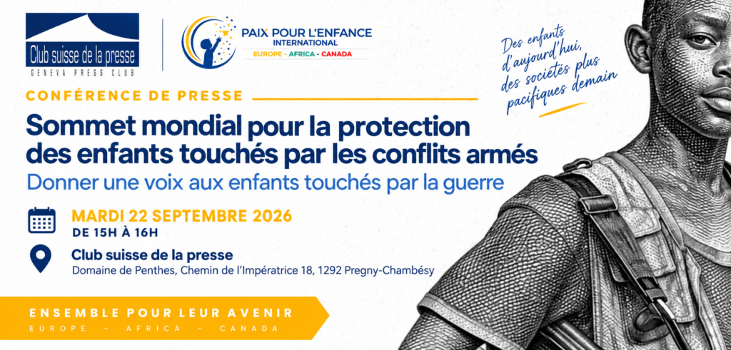 [Conférence de presse] Donner une voix aux enfants touchés par la guerre