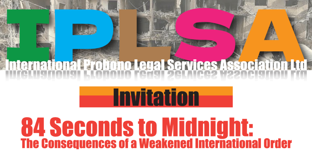 84 Seconds to Midnight: The Consequences of a Weakened International Order